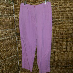VTG NWT David Brooks Magenta Pants Capri Length Size 12 Pink